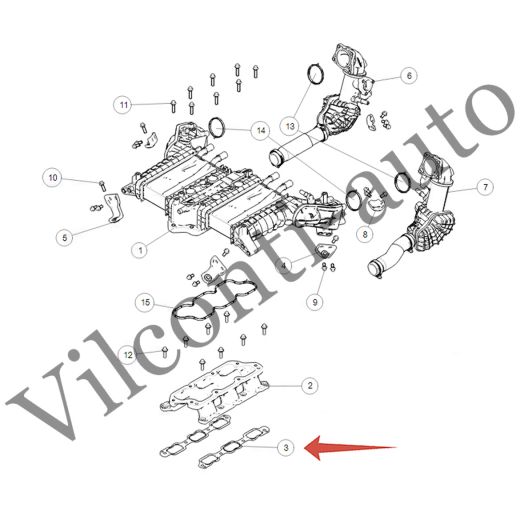 ПРОКЛАДКА СОЕДЕНИТЕЛЬНОГО КОЛЛЕКТОРА TANK 500 1008042XEZ01 100% ОРИГИНАЛ