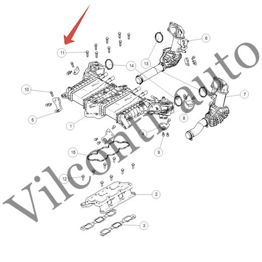 БОЛТ С ШЕСТИГРАННОЙ ГОЛОВКОЙ И ФЛАНЦЕМ TANK 500 Q1840835FDE 100% ОРИГИНАЛ