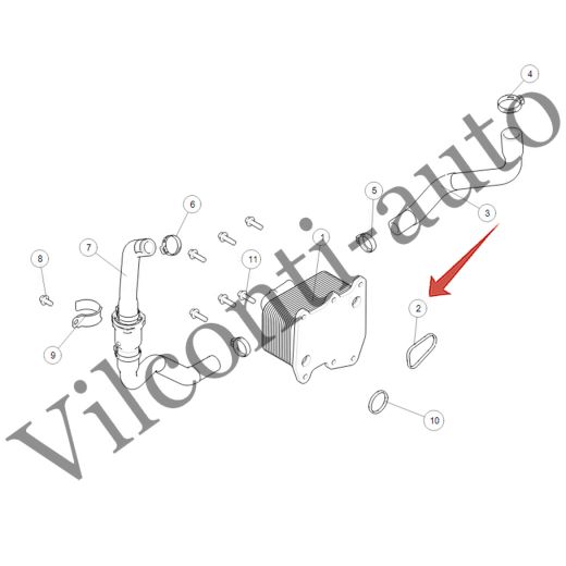 ПРОКЛАДКА ТЕПЛООБМЕННИКА БОЛЬШАЯ TANK 500 1013012XEZ01 100% ОРИГИНАЛ