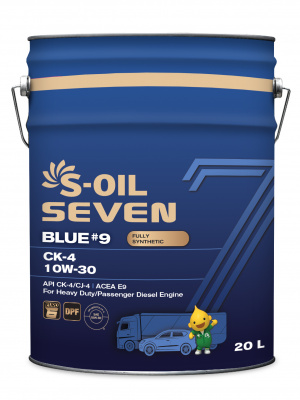S-OIL 7 BLUE #9 CK-4 10W-30, 20л