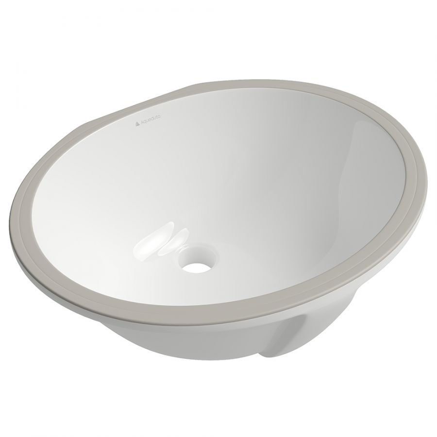 Aqueduto SOTTO Раковина врезная под столешницу овальная 440*360, белый глянцевый