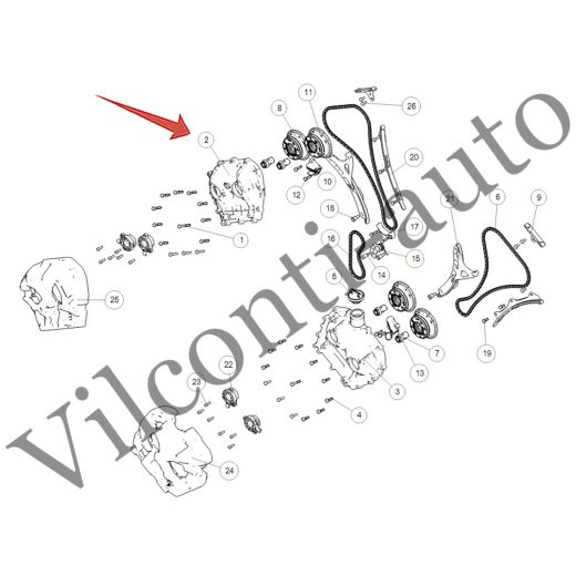 КРЫШКА ПРАВОЙ ЦЕПИ ГРМ ВЕРХНЯЯ TANK 500 1021024XEZ01 100% ОРИГИНАЛ