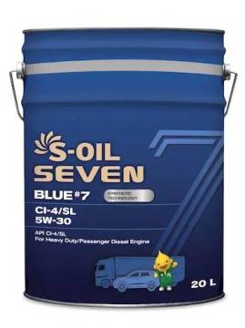 S-OIL 7 BLUE #7 CI-4/SL 5W-30, 20л