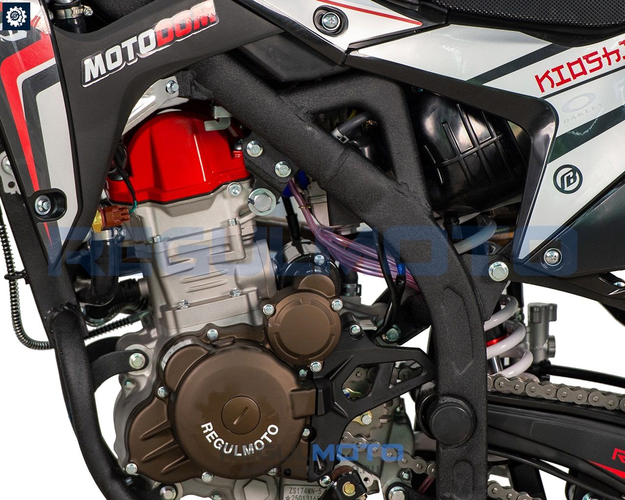 Двигатель Zongshen NB350, вид слева