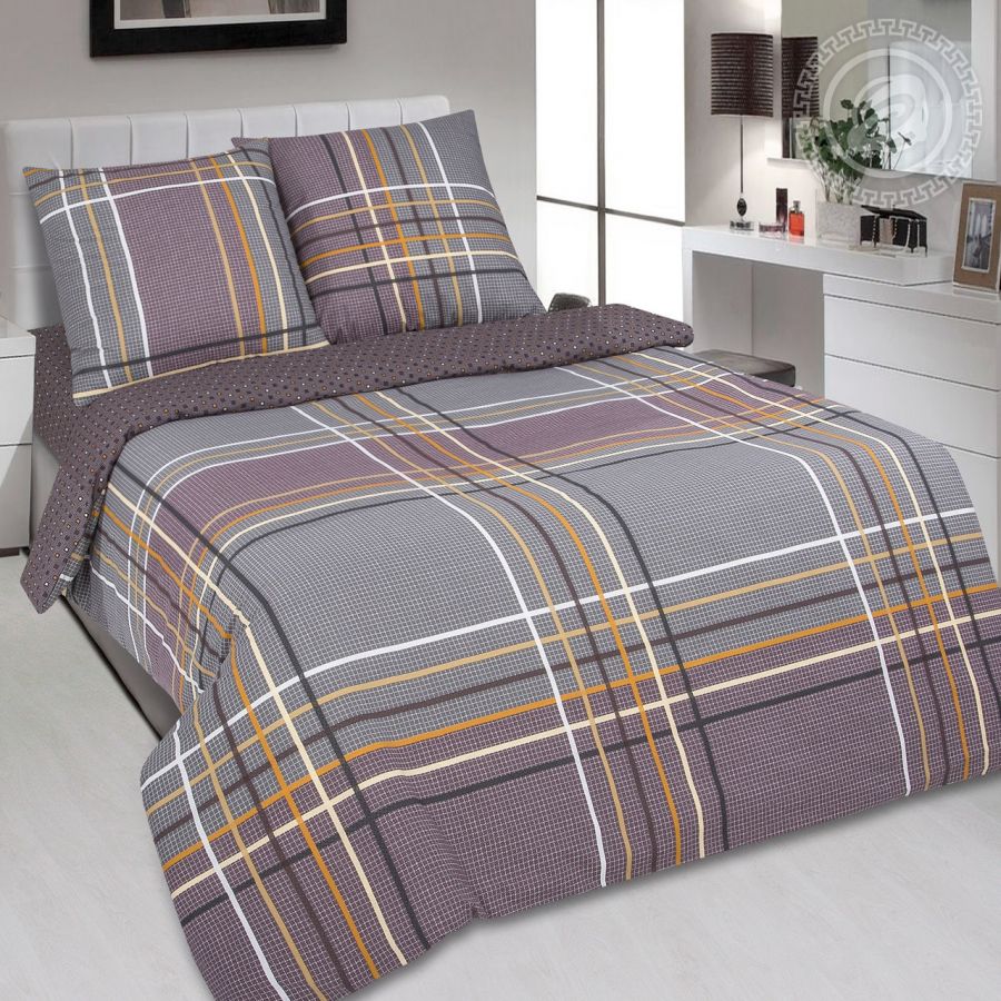 «Джентльмен» (DE LUXE) постельное белье Поплин 2-х спальный