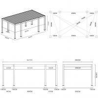 Пергола биоклиматическая Aquaviva Элит