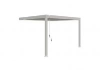 Пергола биоклиматическая Aquaviva Авангард, монтаж к стене (электрическое управление ламелями)