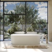 Ванна из искусственного камня ABBER Stein AS9614 белая матовая