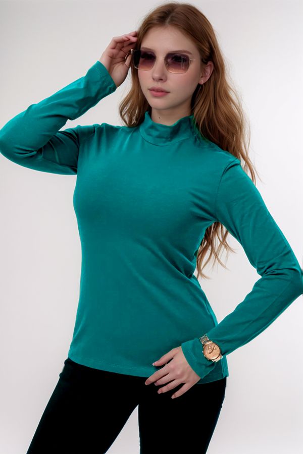 14439/2 Водолазка женская [зеленый]