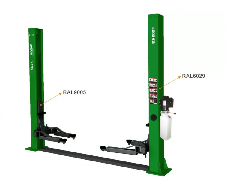 Подъемник двухстоечный электрогидравлический 4 т. UNITE U-T40G, horex