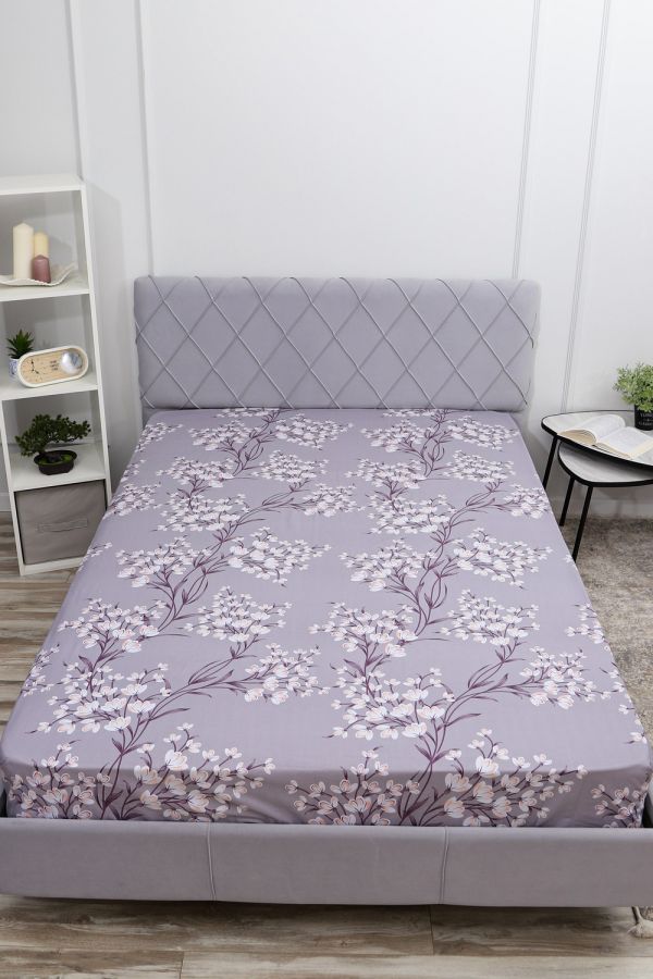 Простыня поплин Виола [серый]