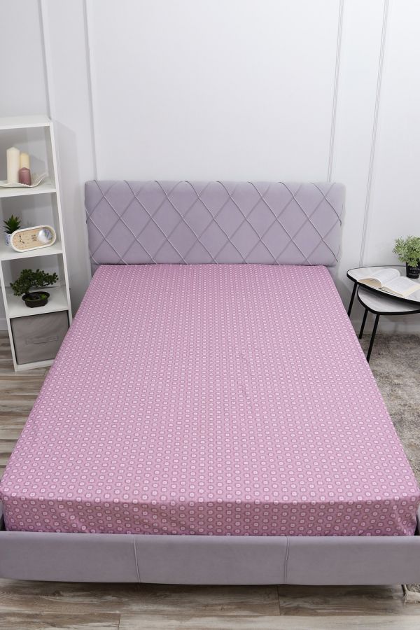 Простыня на резинке поплин Сара-компаньон [лиловый]