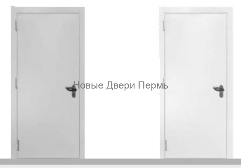 Противопожарная дверь ДПМ-01 EIS 60 – дымогазонепроницаемая металлическая дверь 870×2070 и 970×2070