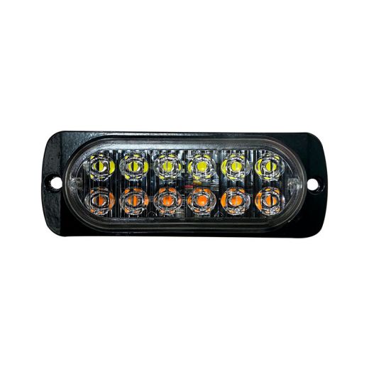 Светодиодный стробоскоп мигающий белый/желтый 12-24V GB1571