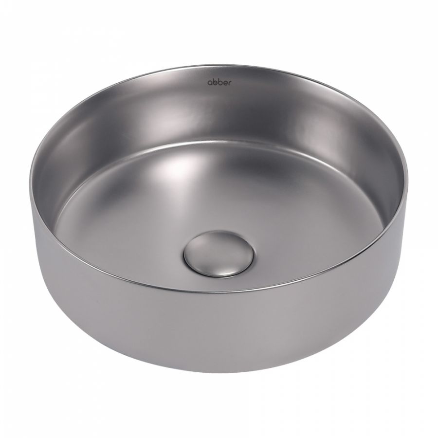 Раковина накладная ABBER Bequem AC2108MS Серебро