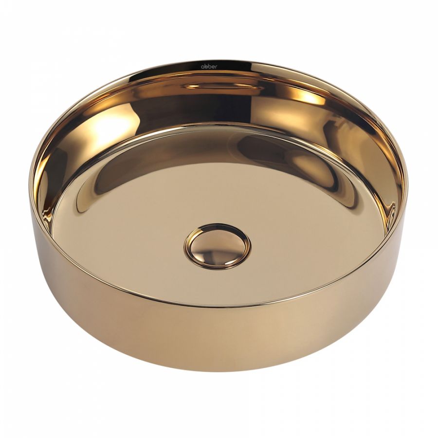 Раковина накладная ABBER Bequem AC2109GG Золото