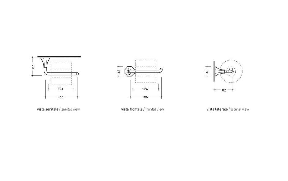 Подвесной держатель для туалетной бумаги Flaminia Evergreen EGPR ФОТО