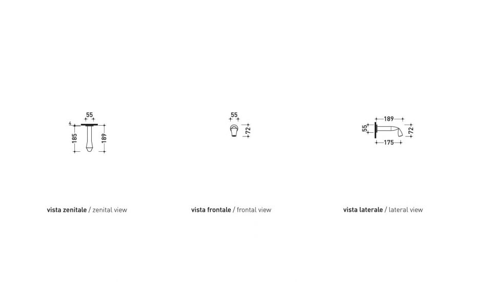 Излив Flaminia Fold Wall Spout ФОТО