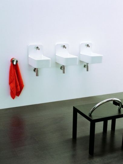 Подвесная раковина Flaminia Miniwash 25 Wall Hung Basin 40х25 схема 2