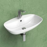Подвесная раковина Flaminia NudaSlim 60 Countertop - Wall Hung Basin ND60PR 61х395 схема 1