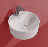 Подвесная раковина Flaminia Twin Set Slim Wall Hung Basin 42х42 схема 1