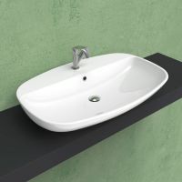 Накладная раковина Flaminia Nuda 85 Countertop - Wall Hung Basin 5081 86х58 схема 1