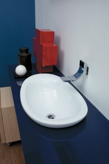 Встраиваемая сверху раковина Flaminia Io 75 Recessed Basin 75х48 схема 2
