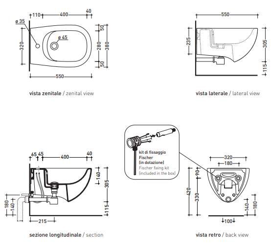 Биде Flaminia Io 2.0 ФОТО