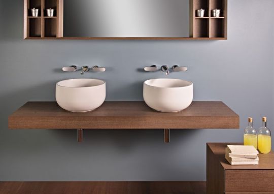 Накладная раковина Flaminia Saltodacqua Countertop Basin 42х42 схема 2