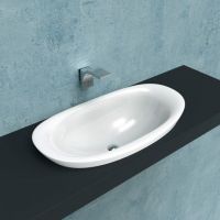 Накладная раковина Flaminia Io 90 Recessed Basin 90х48 схема 1 Накладная раковина Flaminia Io 90 Recessed Basin 90х48 схема 1