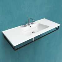 Подвесная раковина Flaminia Bloom 120 Wall Hung - For Furniture Console 122х515 схема 2