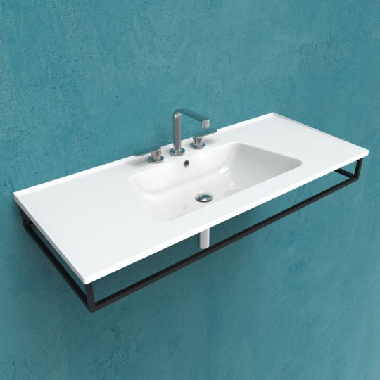 Подвесная раковина Flaminia Bloom 120 Wall Hung - For Furniture Console 122х515 схема 2