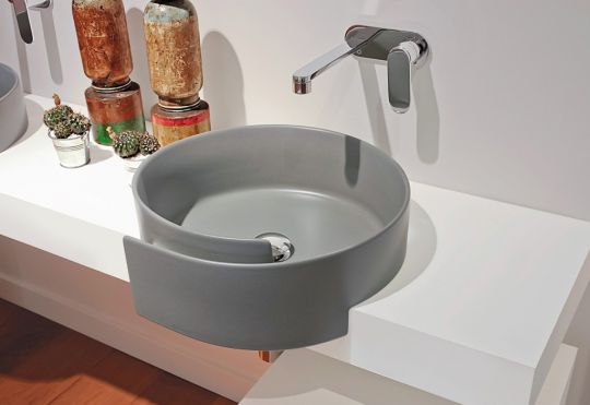 Накладная раковина Flaminia Roll 44 Semi-Inset Basin 44х44 схема 2 Накладная раковина Flaminia Roll 44 Semi-Inset Basin 44х44 схема 2