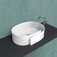 Накладная раковина Flaminia Roll 56 Countertop Basin 56х42 схема 1