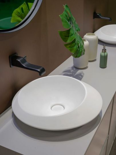 Накладная раковина Flaminia Spire 48 48х48 схема 2 Накладная раковина Flaminia Spire 48 48х48 схема 2