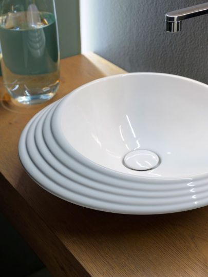 Накладная раковина Flaminia SPIRE+ 48 SP48D 48х48х14 см схема 3