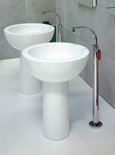 Накладная раковина Flaminia Fonte 70 Basin On Pedestal 70х70 схема 2