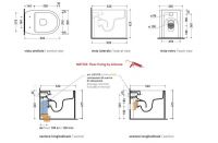 Напольный приставной унитаз Flaminia Astra Back To Wall WC схема 3