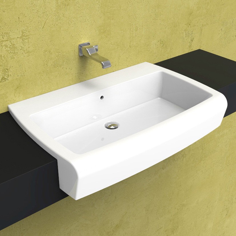 Полувстраиваемая раковина Flaminia Una 90 Semi-Inset Basin 90х59