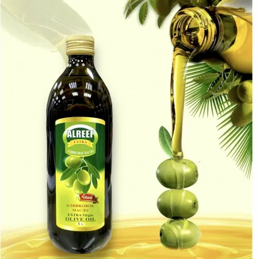 Масло 1л. "ALREEF" Оливковое EXTRA Virgin OIL, Сирия (стекло)