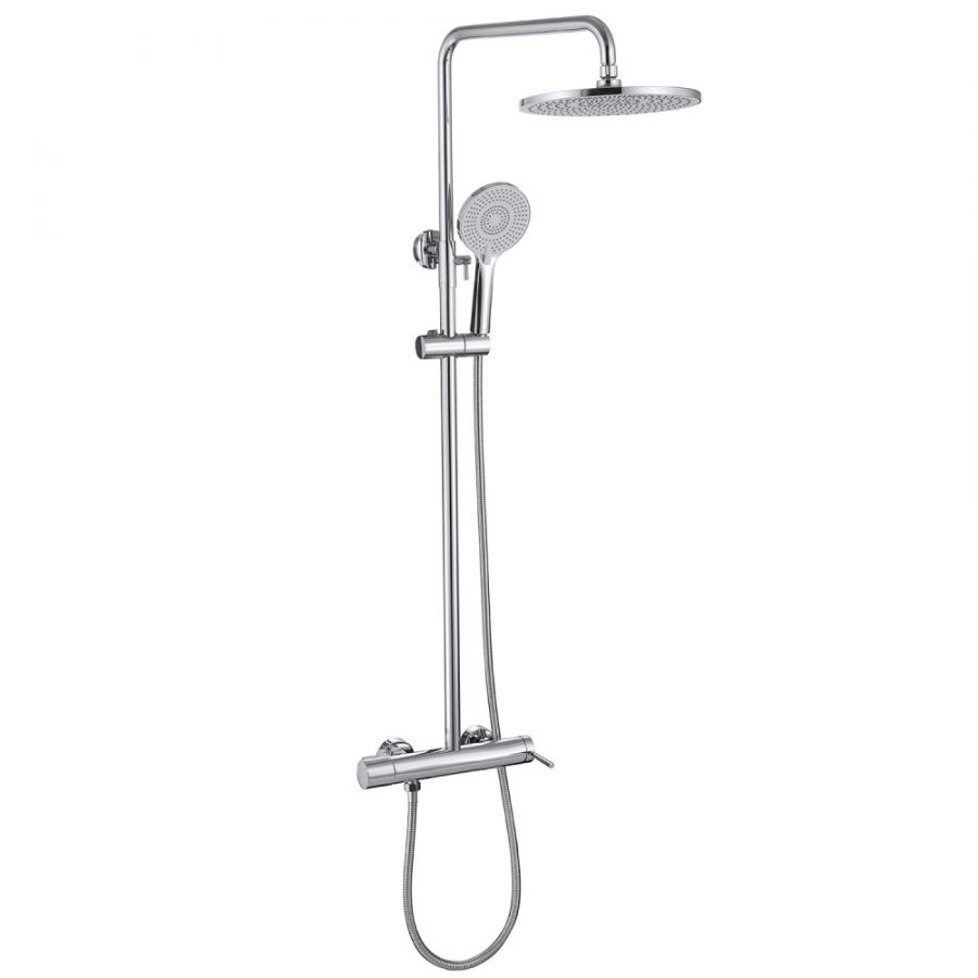 Душевая стойка ABBER Emotion AF8816L с изливом, хром