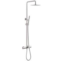 Душевая стойка ABBER Thermostat AF8516SPL с термостатом и изливом, Сатин