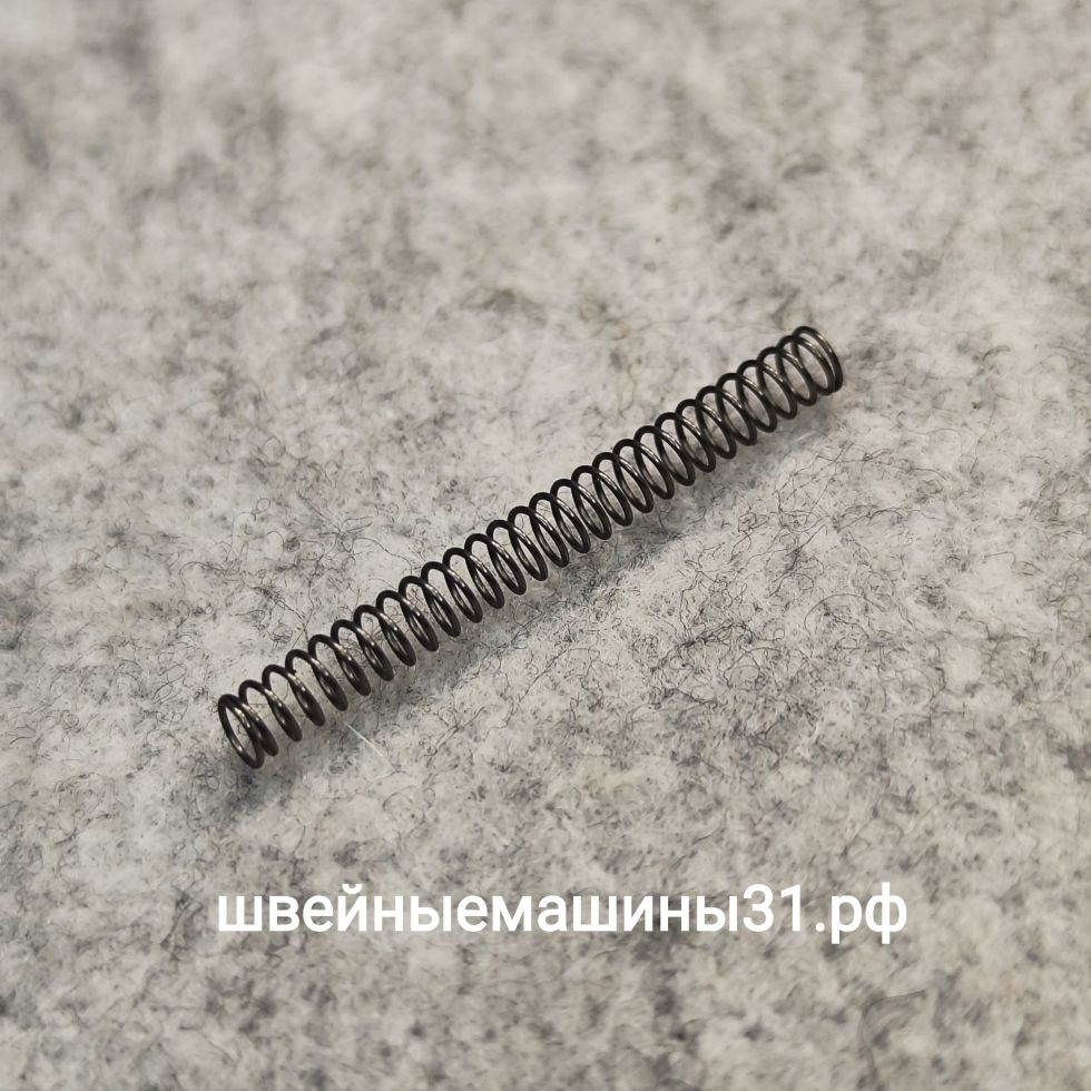 Пружина механизма поднятия верхнего ножа Juki 735 и др. Длина 37,5 мм; диаметр 4 мм.     Цена 195 руб.