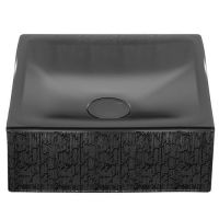 Накладная раковина квадратная Gessi Incastri 75601 40х40 см схема 1