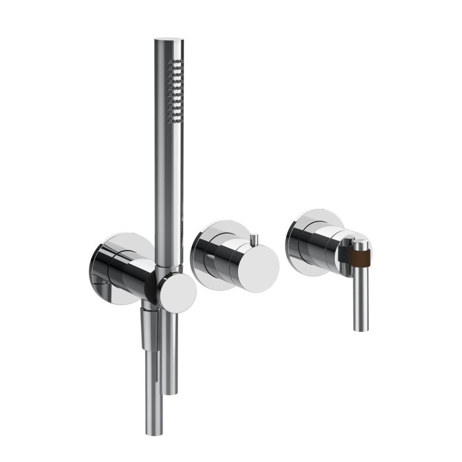 Смеситель для душа Gessi Jacqueline 77036 встраиваемый с ручным душем
