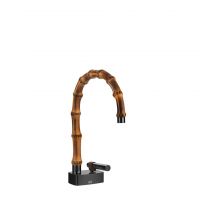 Смеситель для раковины Gessi Jacqueline 77001 с низким поворотным изливом без донного клапана схема 3