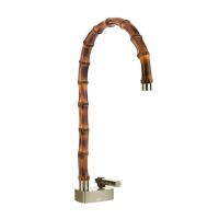 Смеситель для раковины Gessi Jacqueline 77003 с высоким поворотным изливом и металлическим вентилем без донного клапана схема 7