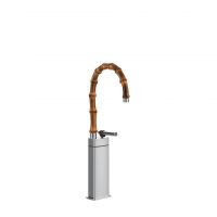 Смеситель для раковины Gessi Jacqueline 77005 высокий с низким поворотным изливоми металлическим вентилем схема 1
