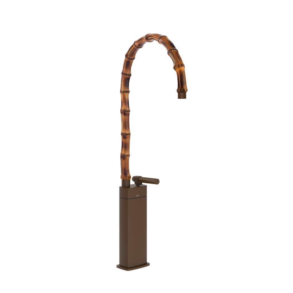 Смеситель для раковины Gessi Jacqueline 77009 высокий с высоким поворотным изливом и металлическим вентилем