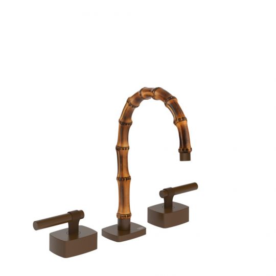 Смеситель для раковины Gessi Jacqueline 77011 с низким изливом и металлическим Г-образным вентилем на 3 отверстия схема 11